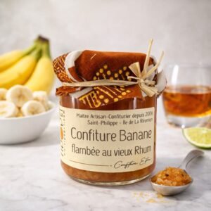 Confiture - Banane flambée vieux Rhum - 125g